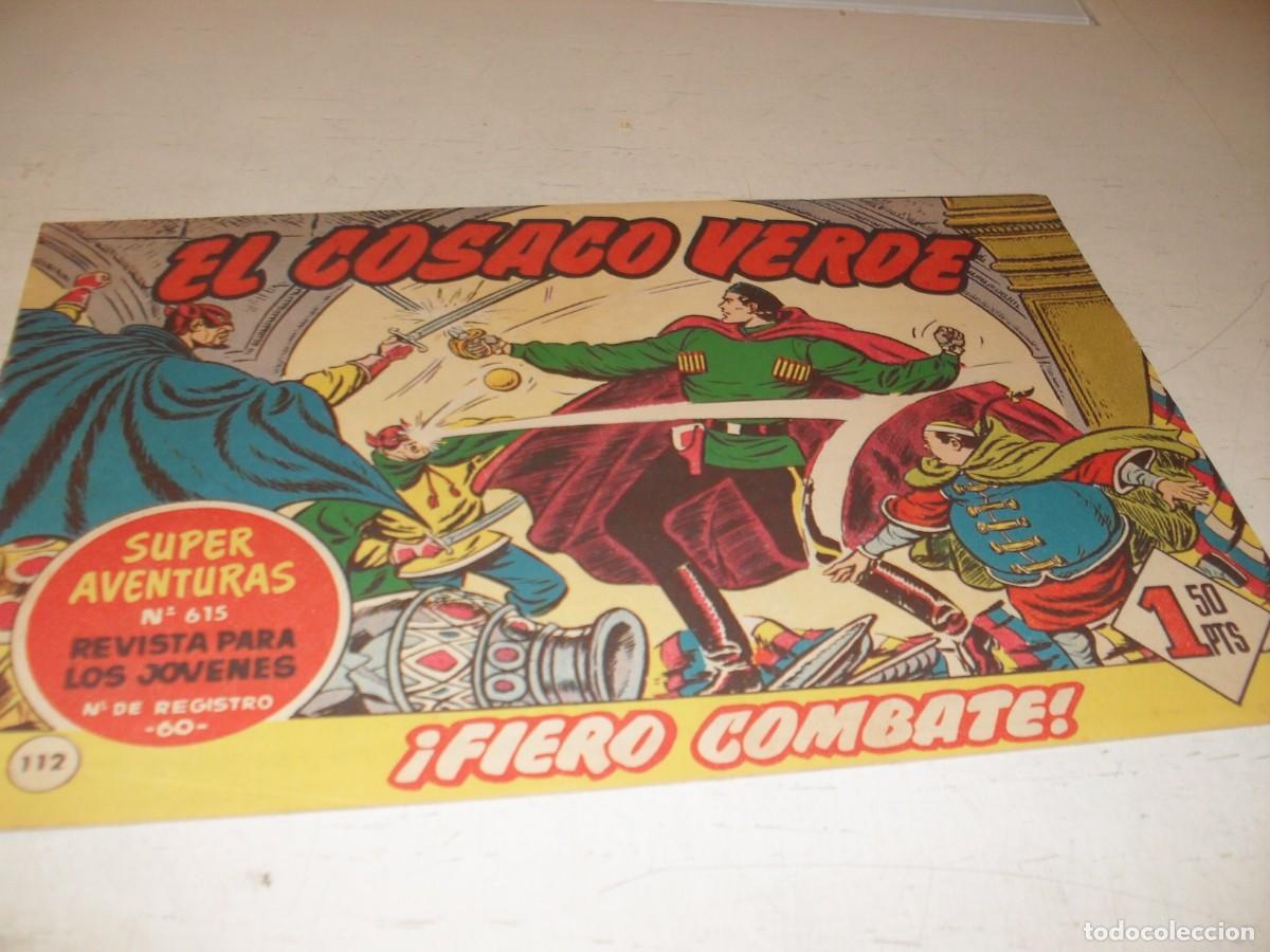 Tebeos: EL COSACO VERDE,ORIGINAL,N&ordm; 112,FIERO COMBATE&iexcl;&iexcl;,DE VICTOR MORA,DE 144.BRUGUERA,1960