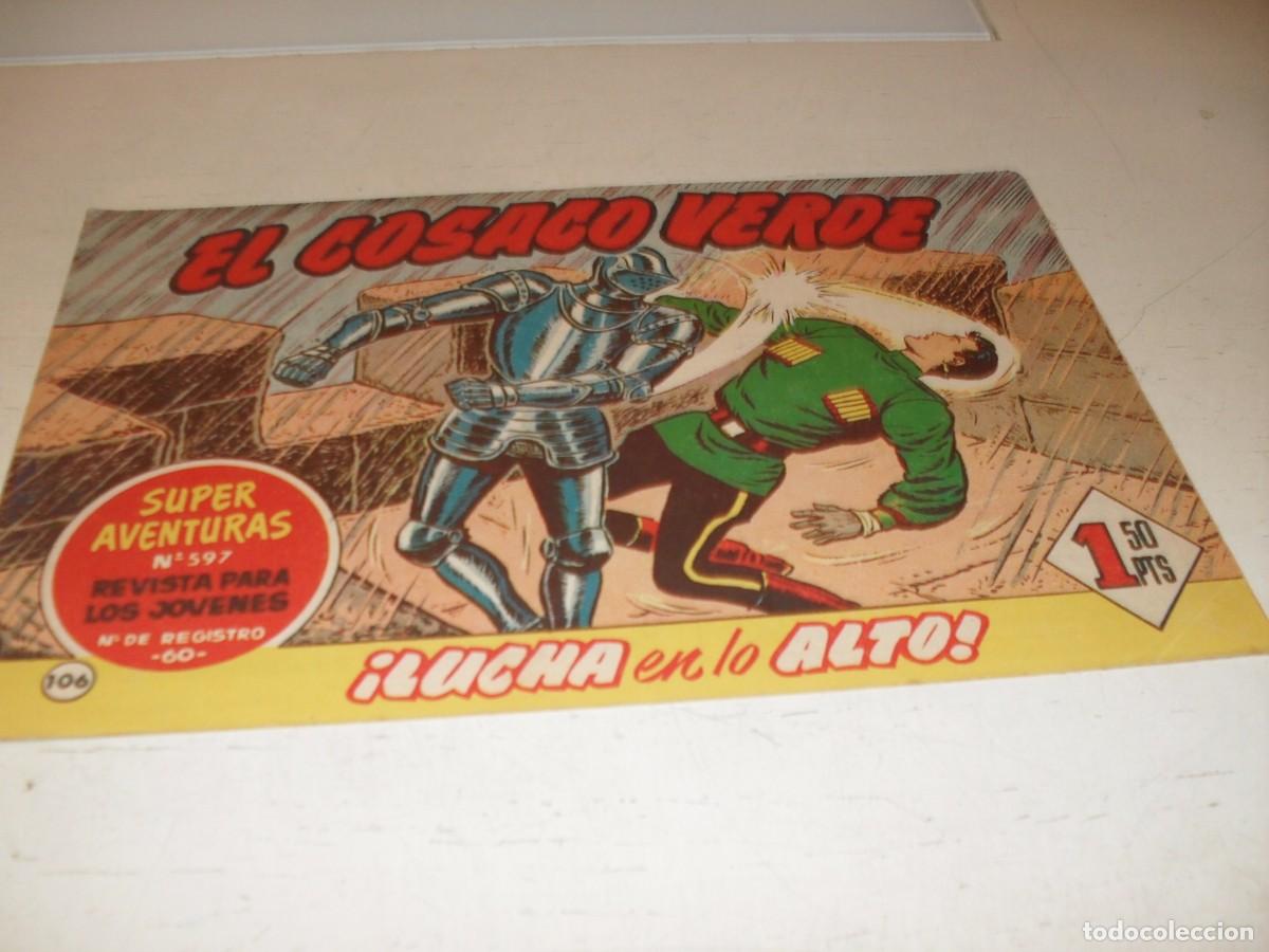 Tebeos: EL COSACO VERDE,ORIGINAL,N&ordm; 106,LUCHA EN LO ALTO&iexcl;&iexcl;,DE VICTOR MORA,DE 144.BRUGUERA,1960