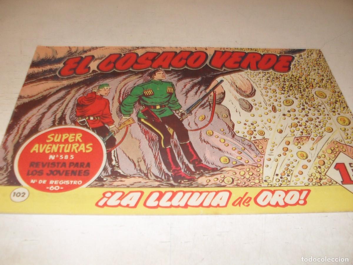 Tebeos: EL COSACO VERDE,ORIGINAL,N&ordm; 102,LA LLUVIA DE ORO&iexcl;&iexcl;,DE VICTOR MORA,DE 144.BRUGUERA,1960
