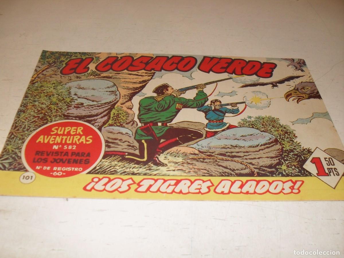 Tebeos: EL COSACO VERDE,ORIGINAL,N&ordm; 101,LOS TIGRES ALADOS&iexcl;&iexcl;,DE VICTOR MORA,DE 144.BRUGUERA,1960