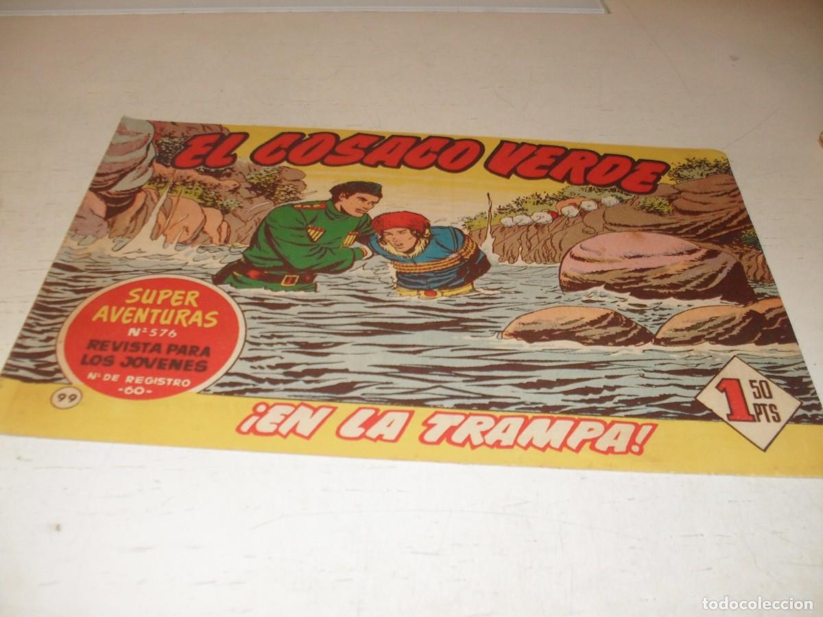 Tebeos: EL COSACO VERDE,ORIGINAL,N&ordm; 99,EN LA TRAMPA&iexcl;&iexcl;,DE VICTOR MORA,DE 144.BRUGUERA,1960