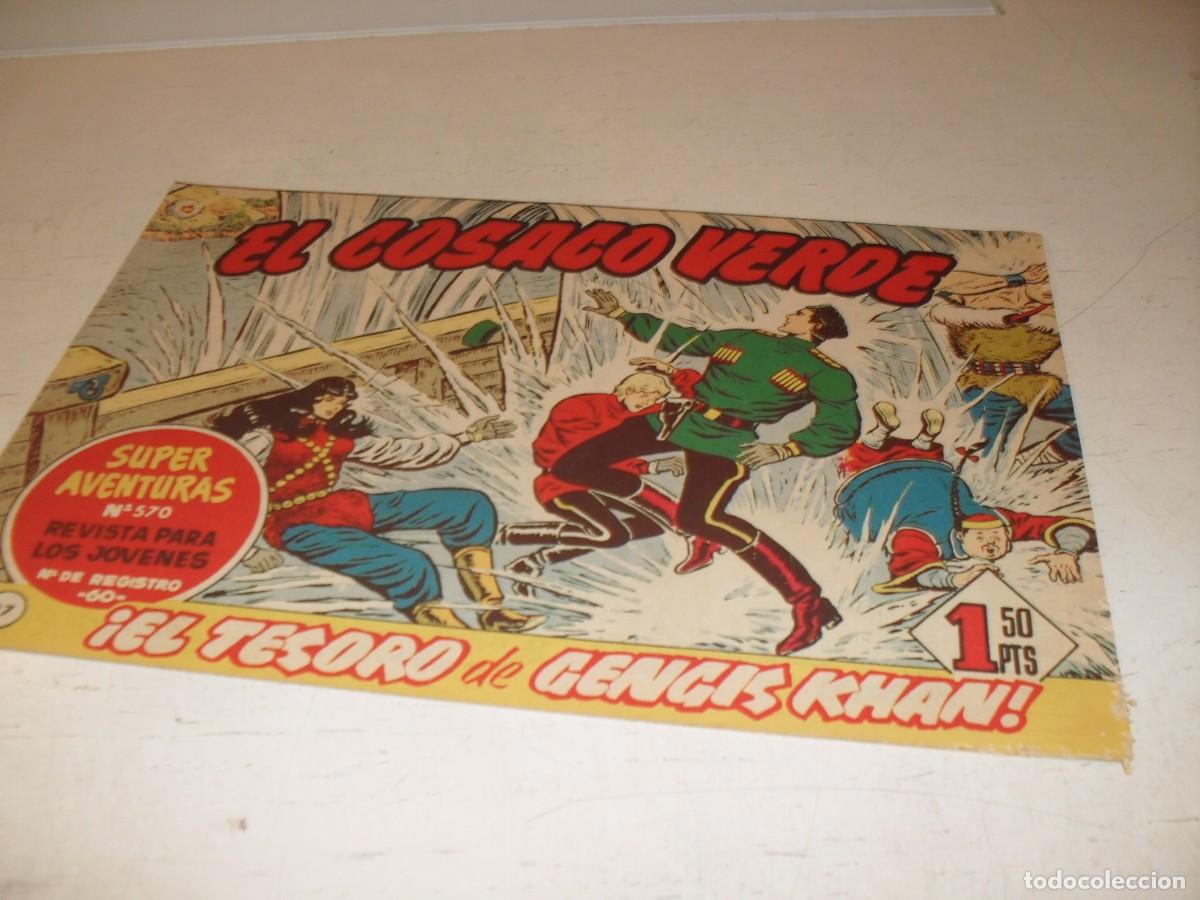Tebeos: EL COSACO VERDE,ORIGINAL,N&ordm; 97,EL TESORO DE GENGIS KHAN&iexcl;&iexcl;,DE VICTOR MORA,DE 144.BRUGUERA,1960