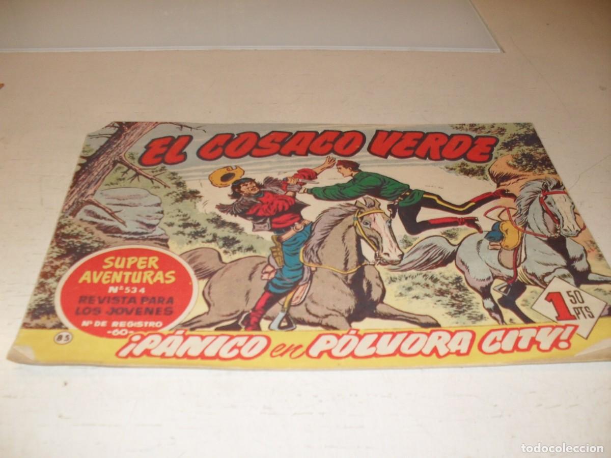 Tebeos: EL COSACO VERDE,ORIGINAL,N&ordm; 85,PANICO EN POLVORA CITY&iexcl;&iexcl;,DE VICTOR MORA,DE 144.BRUGUERA,1960