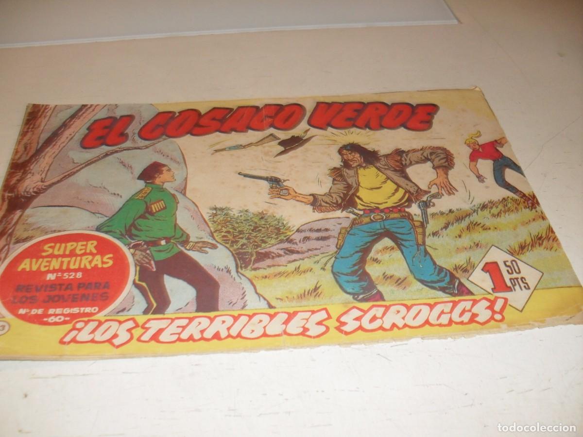 Tebeos: EL COSACO VERDE,ORIGINAL,N&ordm; 83,LOS TERRIBLES SCROGGS&iexcl;&iexcl;,DE VICTOR MORA,DE 144.BRUGUERA,1960