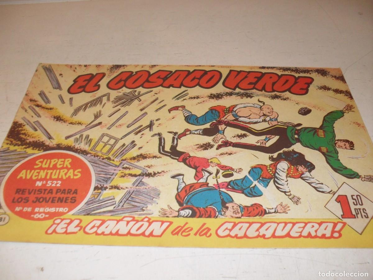 Tebeos: EL COSACO VERDE,ORIGINAL,N&ordm; 81,EL CA&Ntilde;ON DE LA CALAVERA,DE VICTOR MORA,DE 144.BRUGUERA,1960