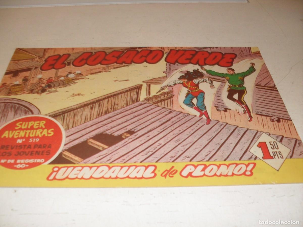 Tebeos: EL COSACO VERDE,ORIGINAL,N&ordm; 80,VENDAVAL DE PLOMO,DE VICTOR MORA,DE 144.BRUGUERA,1960
