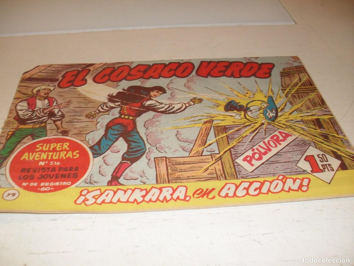 Tebeos: EL COSACO VERDE,ORIGINAL,N&ordm; 79.SANKARA,EN ACCION,DE VICTOR MORA,DE 144.BRUGUERA,1960