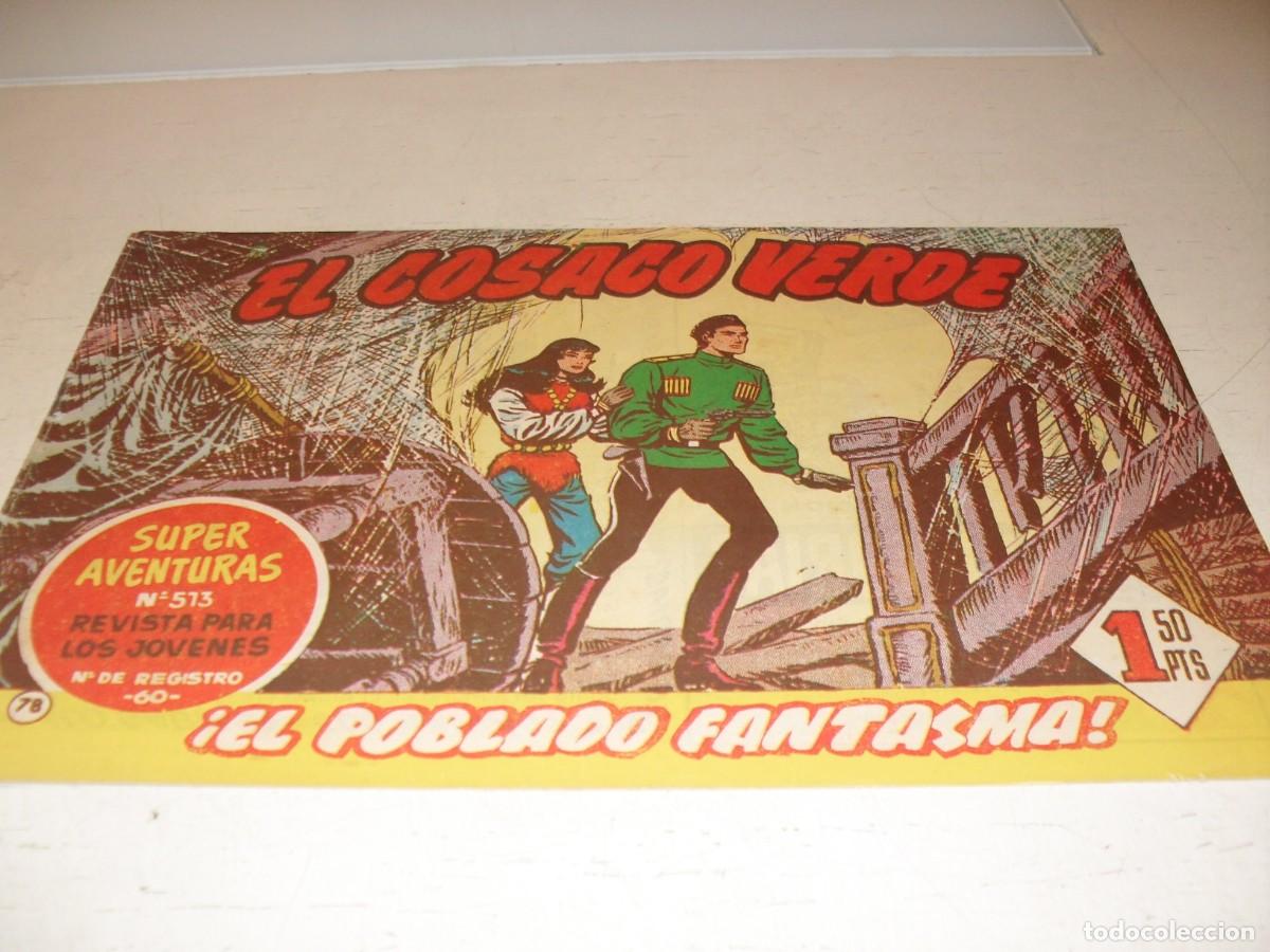Tebeos: EL COSACO VERDE,ORIGINAL,N&ordm; 78,EL POBLADO FANTASMA,DE VICTOR MORA,DE 144.BRUGUERA,1960