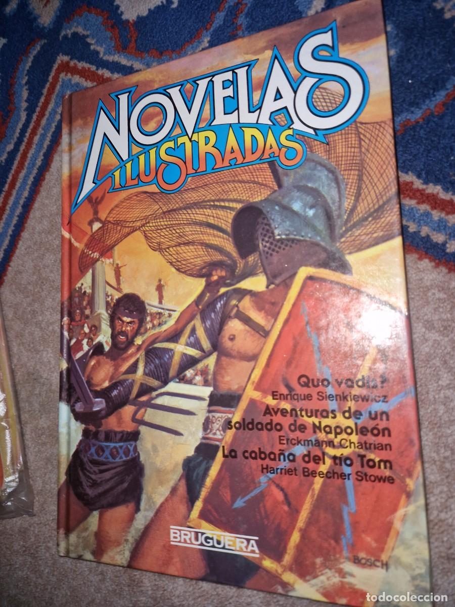Tebeos: Novelas Ilustradas Bruguera, Quo vadis, Aventuras soldado Napoleon, La caba&ntilde;a del tio Tom