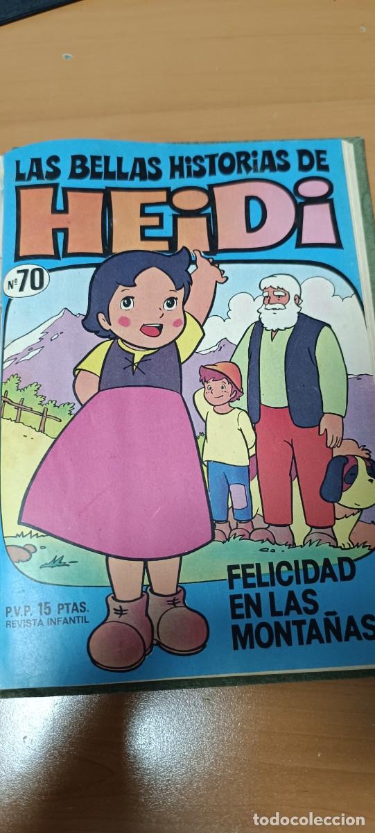 Tebeos: ANTIGUO LIBRO LAS BELLAS HISTORIAS DE HEIDI, REVISTA INFANTIL, A&Ntilde;OS 70, N. 36 AL N. 70
