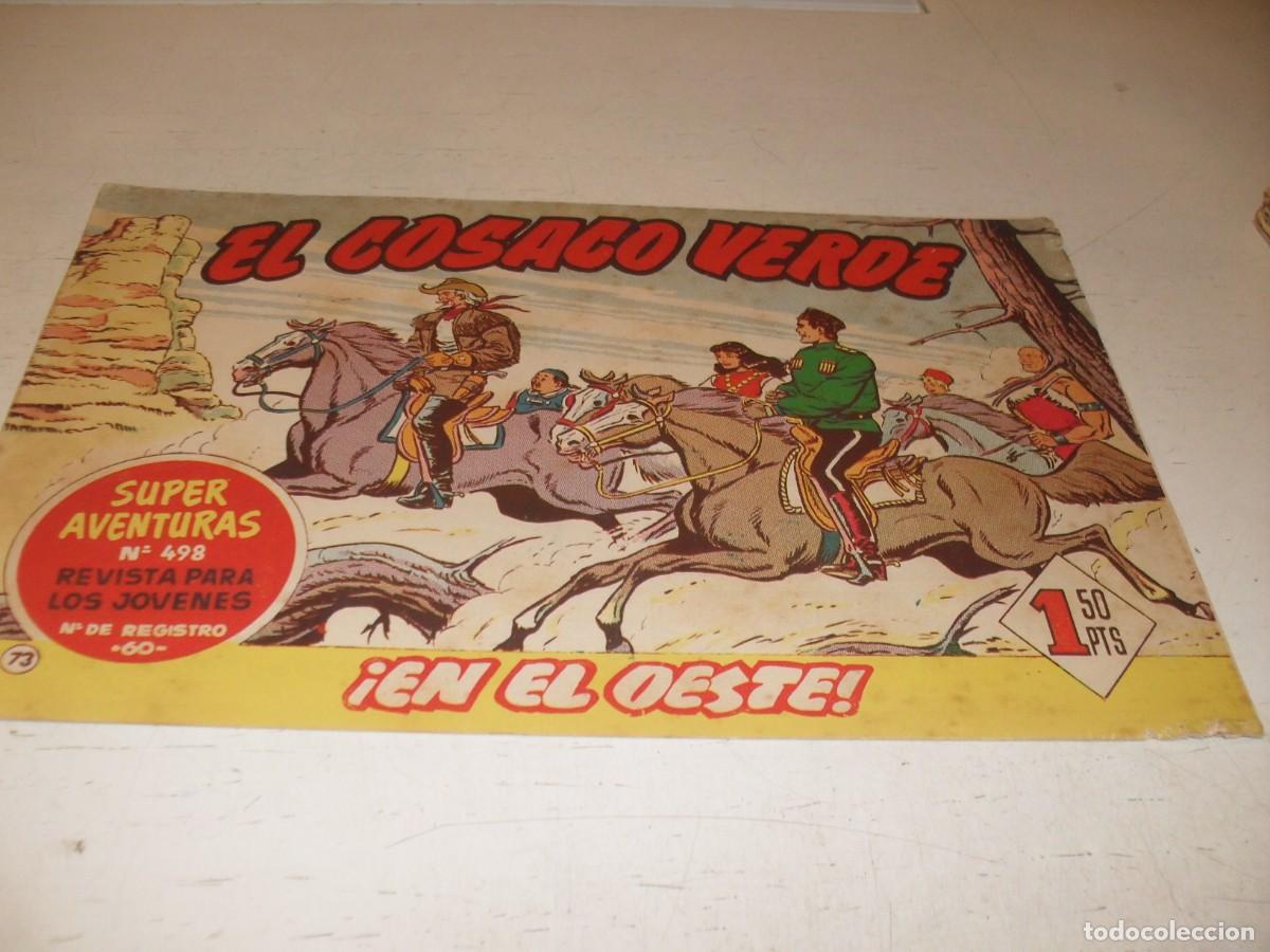 Tebeos: EL COSACO VERDE,ORIGINAL,N&ordm; 73,EN EL OESTE&iexcl;&iexcl;,DE VICTOR MORA,DE 144.BRUGUERA,1960