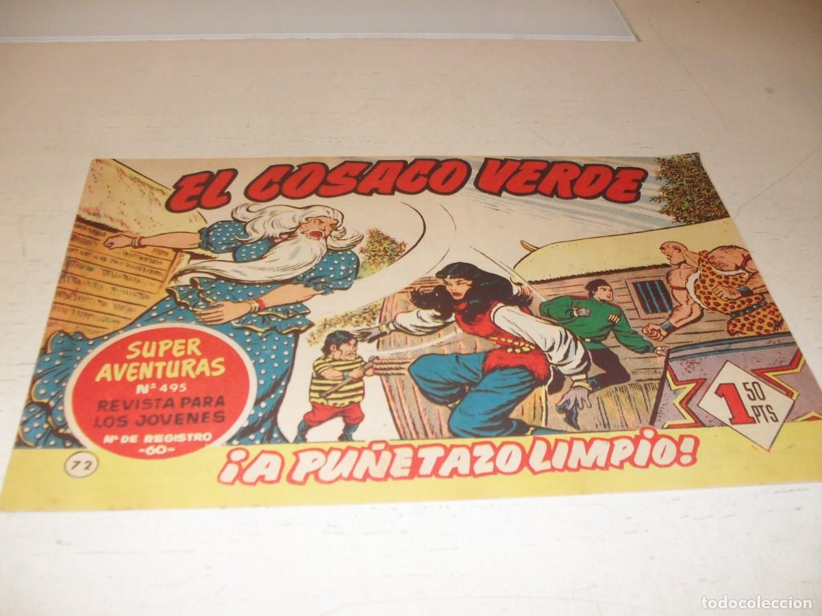 Tebeos: EL COSACO VERDE,ORIGINAL,N&ordm; 72,A PU&Ntilde;ETAZO LIMPIO&iexcl;&iexcl;,DE VICTOR MORA,DE 144.BRUGUERA,1960