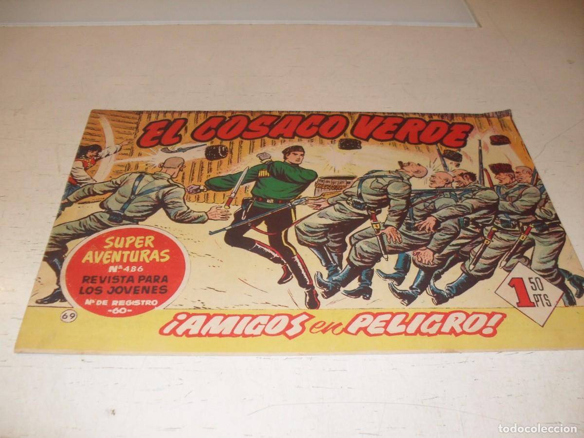 Tebeos: EL COSACO VERDE,ORIGINAL,N&ordm; 69,AMIGOS EN PELIGRO&iexcl;&iexcl;,DE VICTOR MORA,DE 144.BRUGUERA,1960