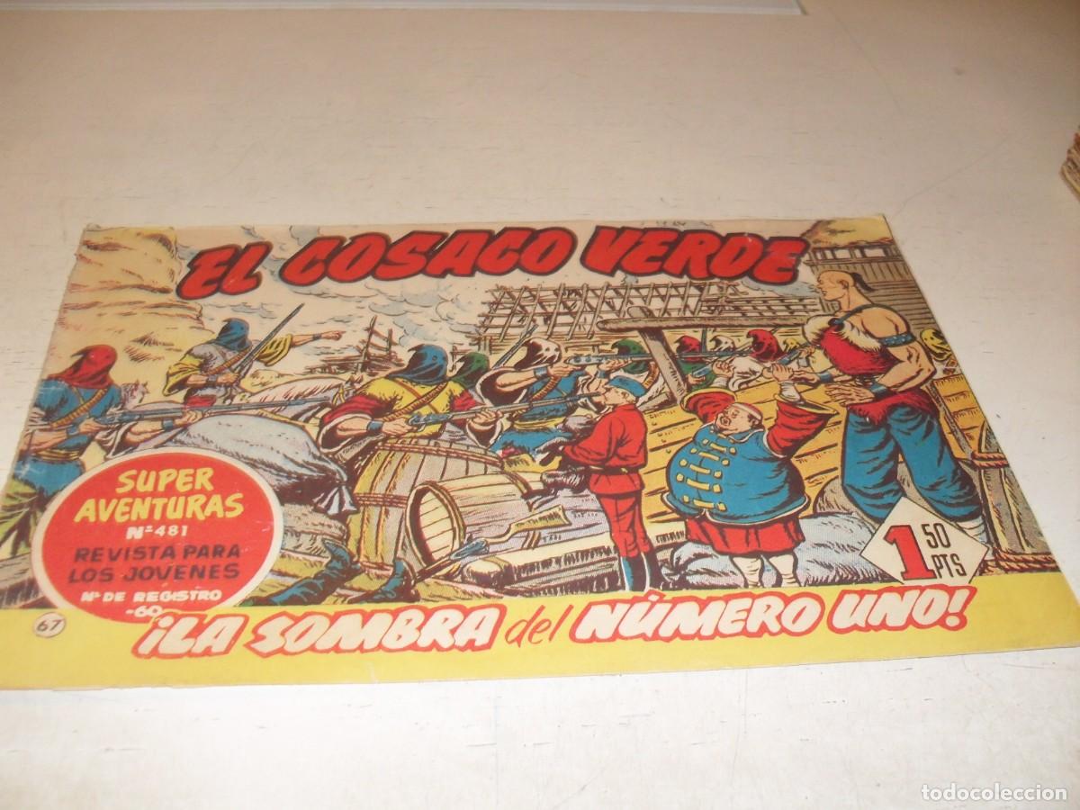 Tebeos: EL COSACO VERDE,ORIGINAL,N&ordm; 67,LA SOMBRA DEL N&ordm; UNO&iexcl;&iexcl;,DE VICTOR MORA,DE 144.BRUGUERA,1960