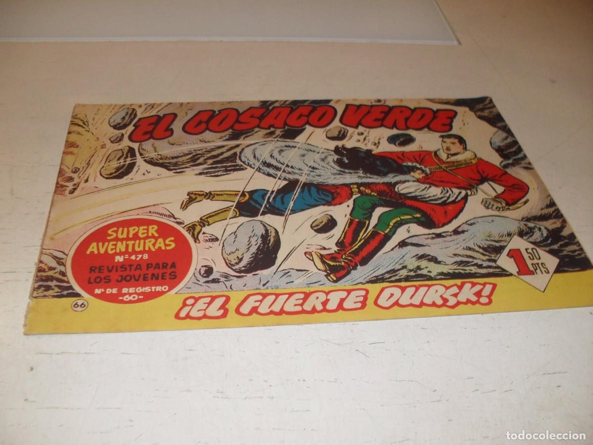 Tebeos: EL COSACO VERDE,ORIGINAL,N&ordm; 66,EL FUERTE DURSK&iexcl;&iexcl;,DE VICTOR MORA,DE 144.BRUGUERA,1960