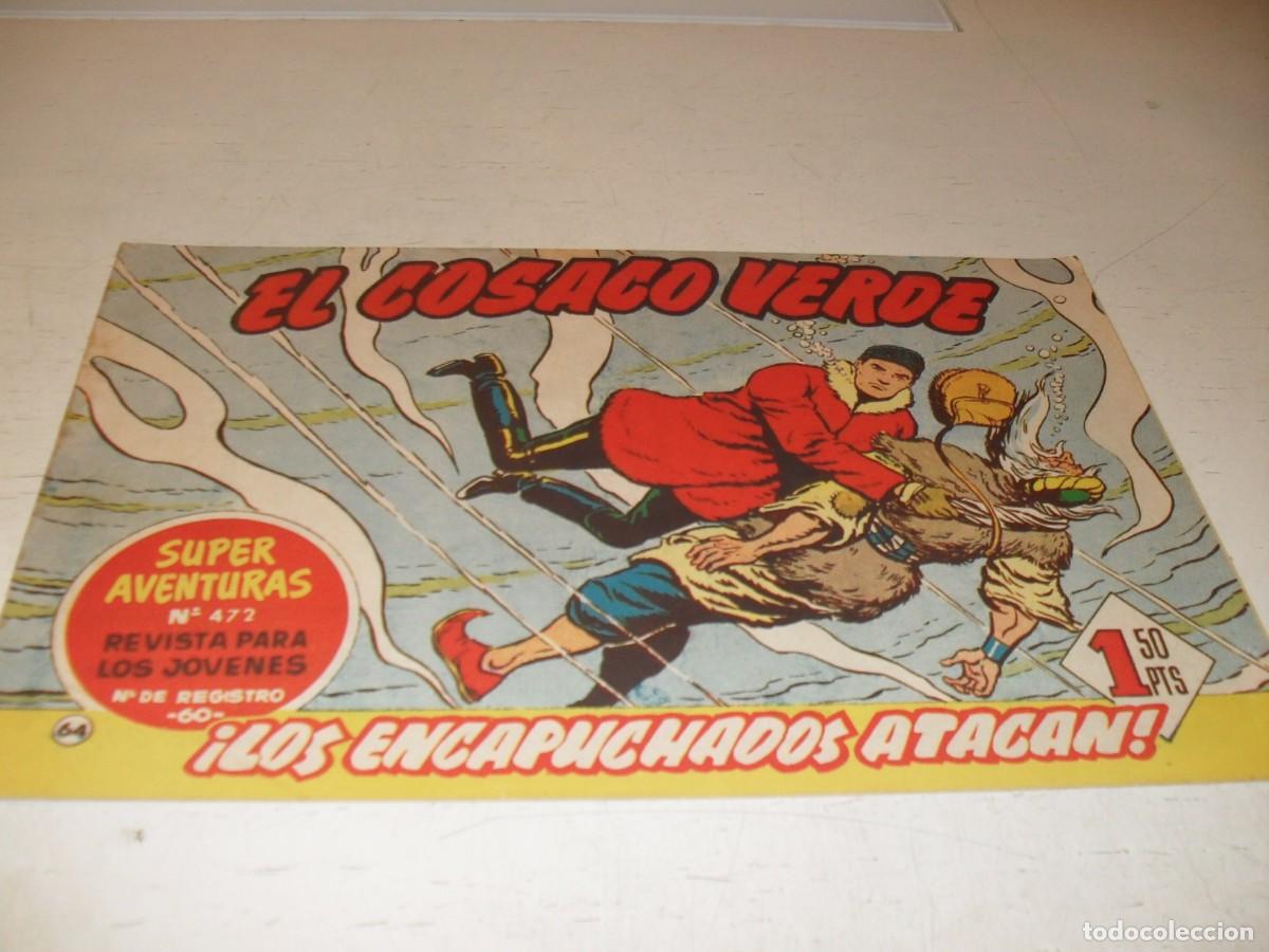 Tebeos: EL COSACO VERDE,ORIGINAL,N&ordm; 64,LOS ENCAPUCHADOS ATACAN&iexcl;&iexcl;,DE VICTOR MORA,DE 144.BRUGUERA,1960