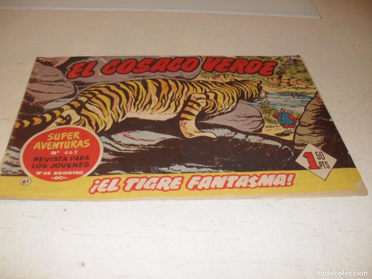 Tebeos: EL COSACO VERDE,ORIGINAL,N&ordm; 61,EL TIGRE FANTASMA&iexcl;&iexcl;,DE VICTOR MORA,DE 144.BRUGUERA,1960