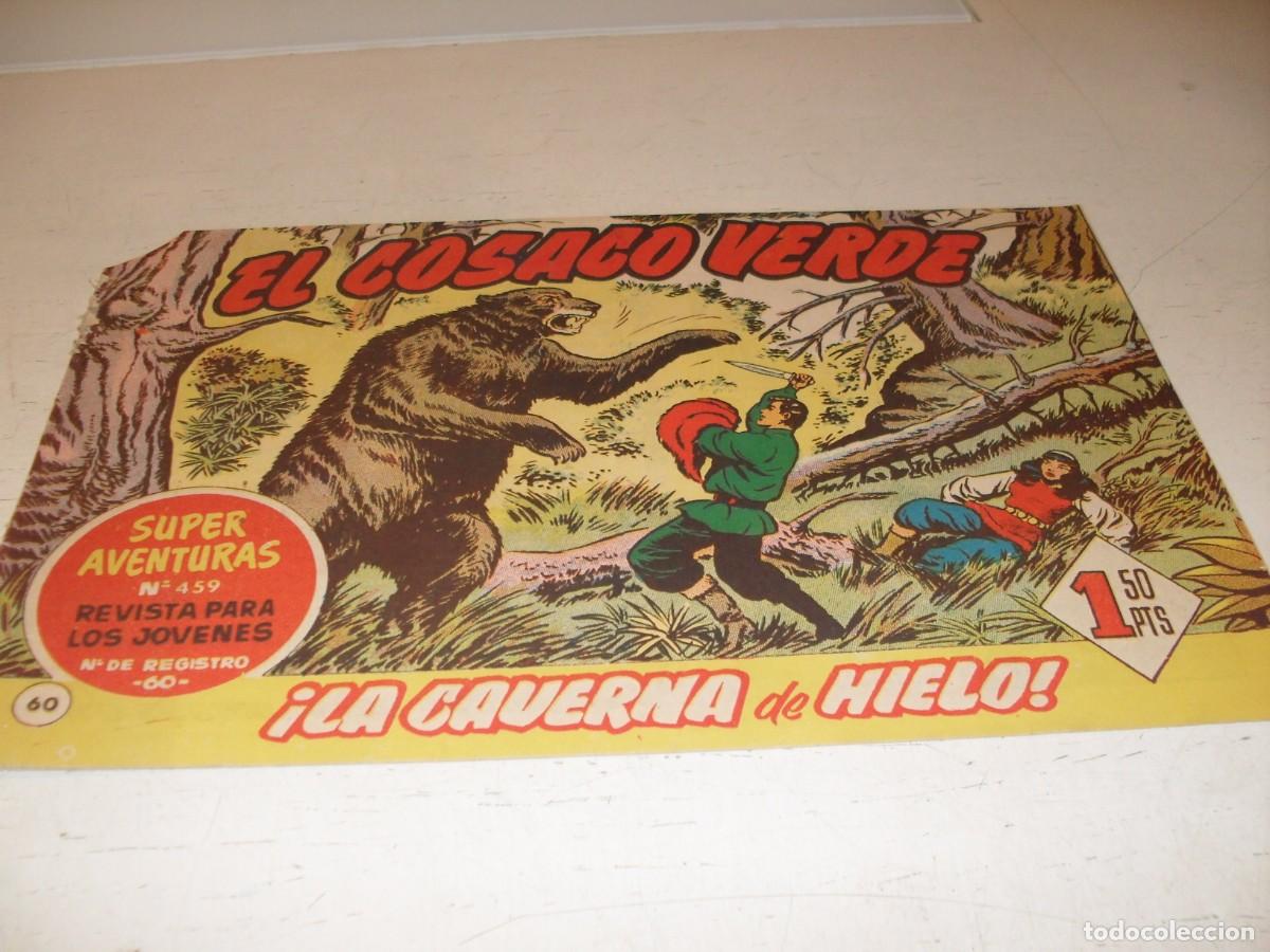 Tebeos: EL COSACO VERDE,ORIGINAL,N&ordm; 60,LA CAVERNA DE HIELO&iexcl;&iexcl;,DE VICTOR MORA,DE 144.BRUGUERA,1960