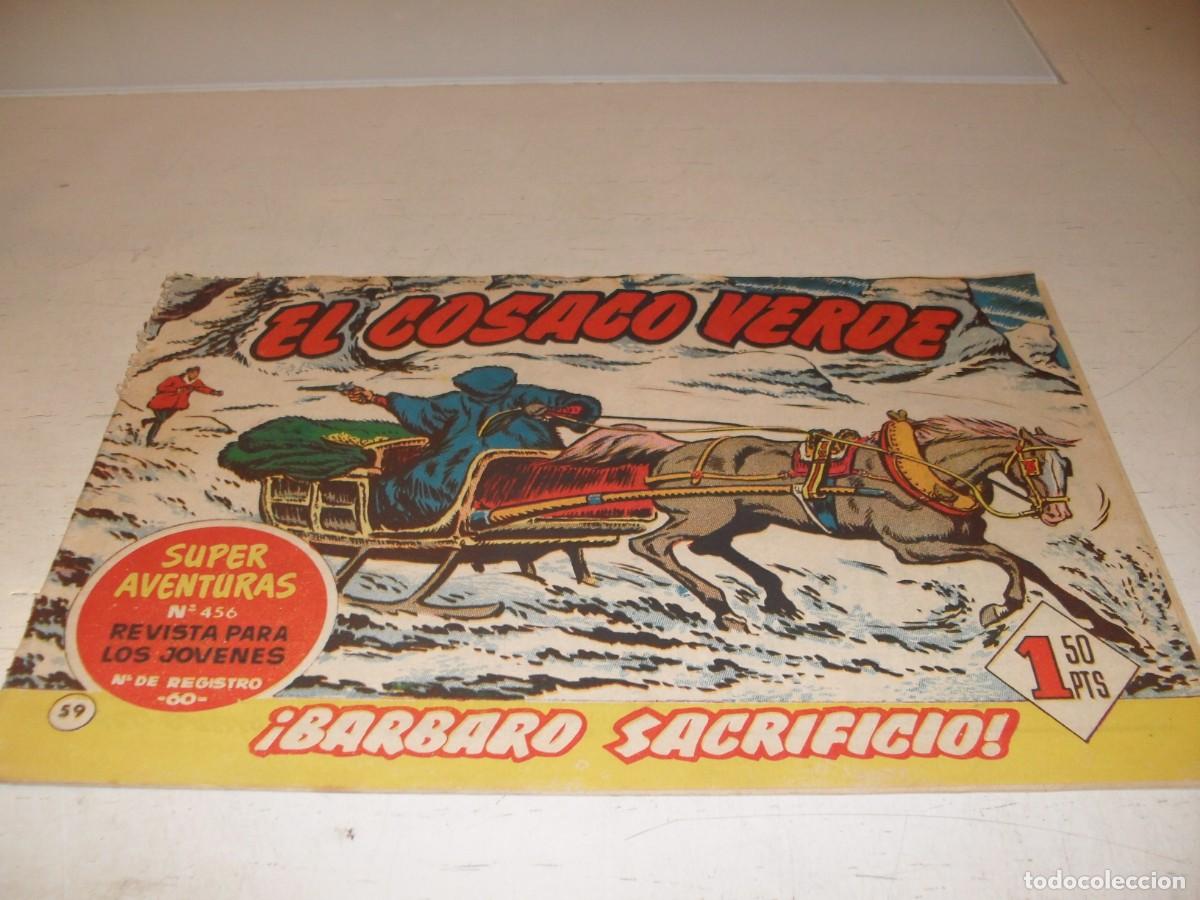 Tebeos: EL COSACO VERDE,ORIGINAL,N&ordm; 59,BARBARO SACRIFICIO&iexcl;&iexcl;,DE VICTOR MORA,DE 144.BRUGUERA,1960