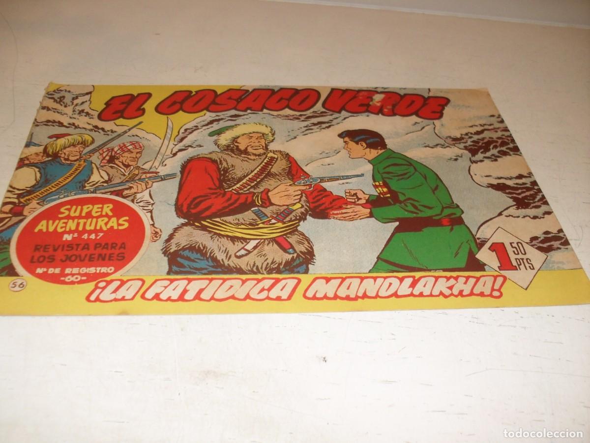 Tebeos: EL COSACO VERDE,ORIGINAL,N&ordm; 56,LA FATIDICA MANDLAKHA&iexcl;&iexcl;,DE VICTOR MORA,DE 144.BRUGUERA,1960