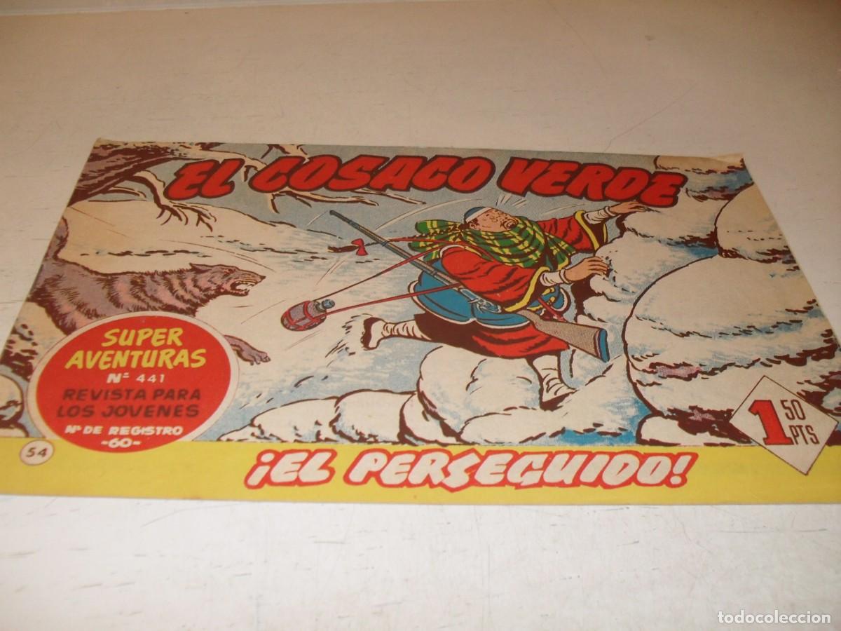 Tebeos: EL COSACO VERDE,ORIGINAL,N&ordm; 54,EL PU&Ntilde;AL PERSEGUIDO&iexcl;&iexcl;,DE VICTOR MORA,DE 144.BRUGUERA,1960