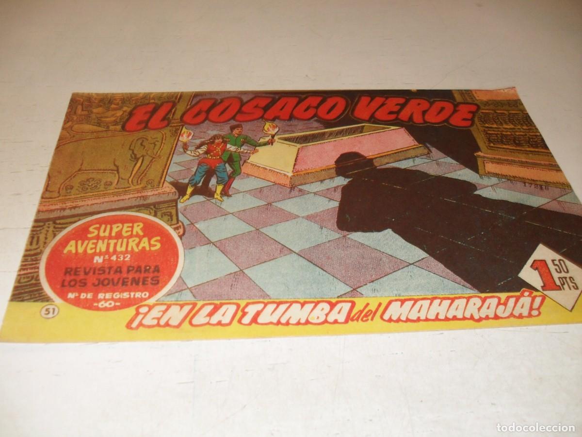 Tebeos: EL COSACO VERDE,ORIGINAL,N&ordm; 51,EN LA TUMBA DEL MAHARAJA&iexcl;&iexcl;,DE VICTOR MORA,DE 144.BRUGUERA,1960