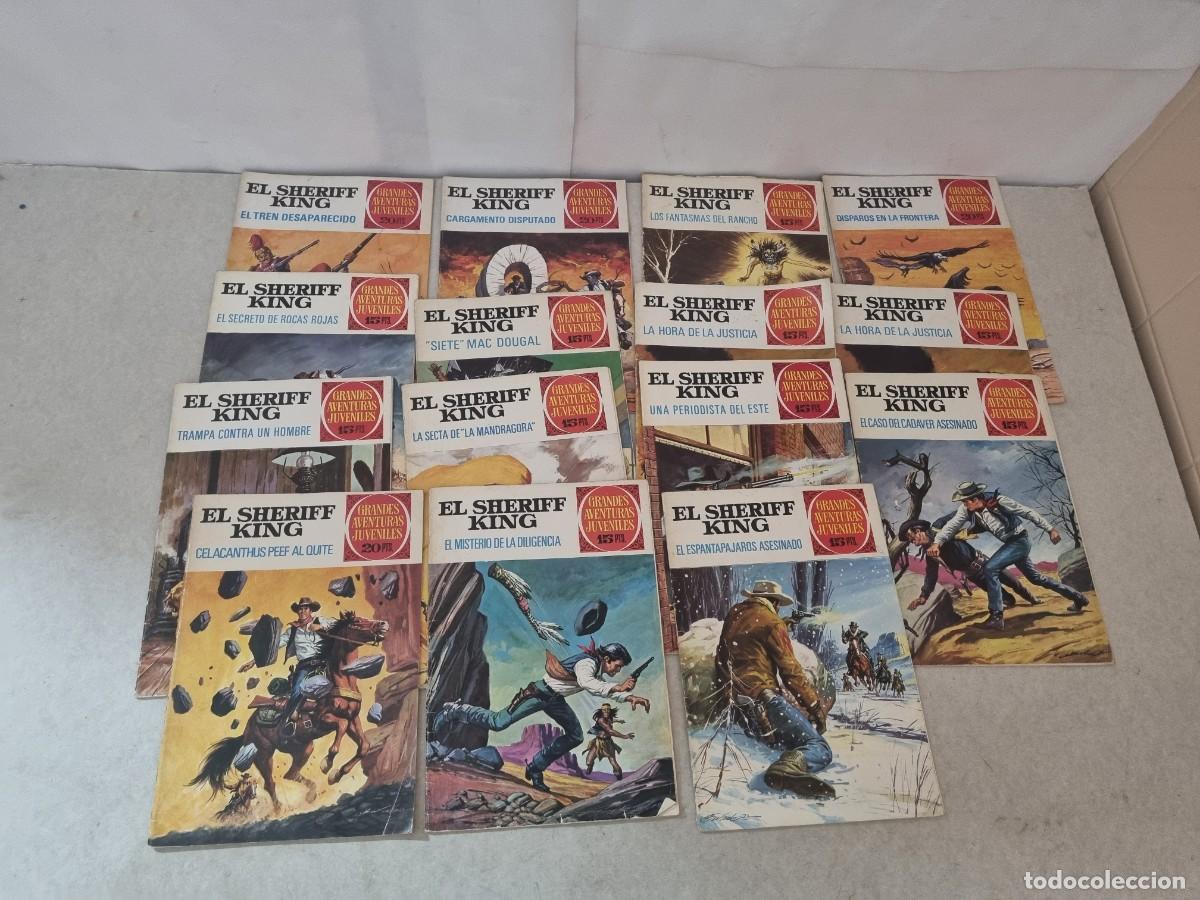 Tebeos: Lote de 15 c&oacute;mics de El Sheriff King grandes aventuras juveniles