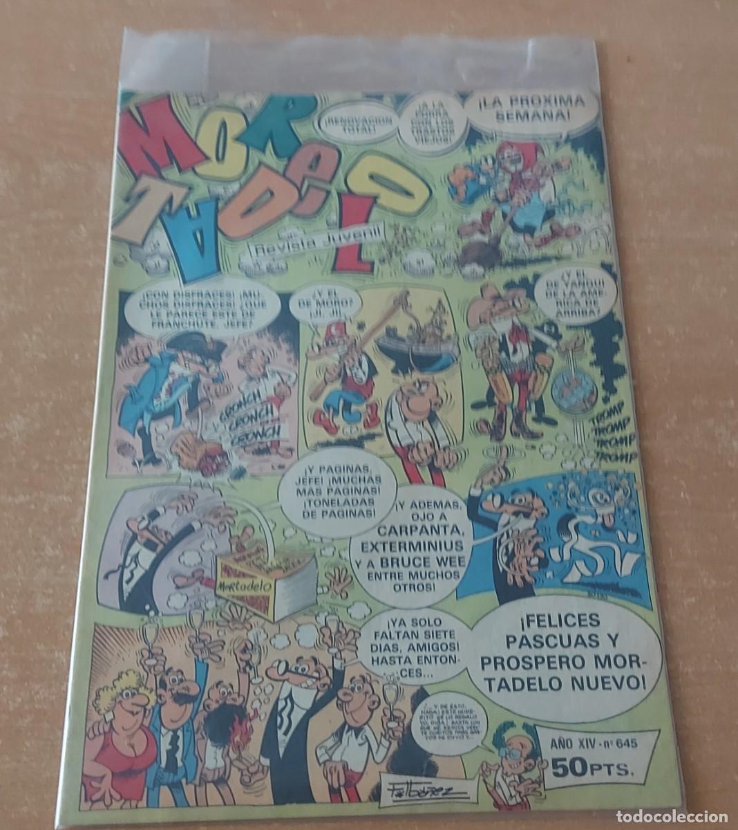 Livros de Banda Desenhada: Revista semanal MORTADELO 645 ULTIMO DE LA COLECCION Bruguera