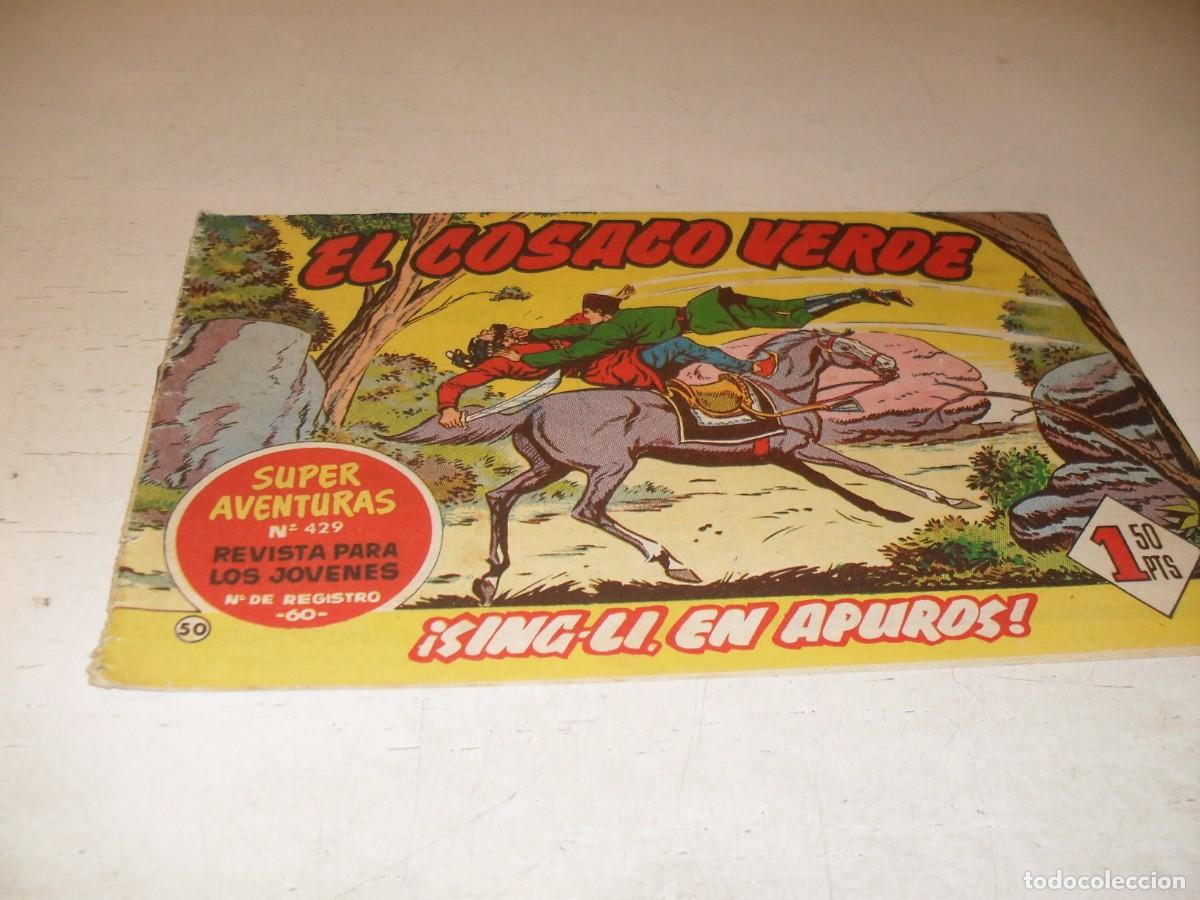 Tebeos: EL COSACO VERDE,ORIGINAL,N&ordm; 50,SING-LI EN APUROS&iexcl;&iexcl;,DE VICTOR MORA,DE 144.BRUGUERA,1960