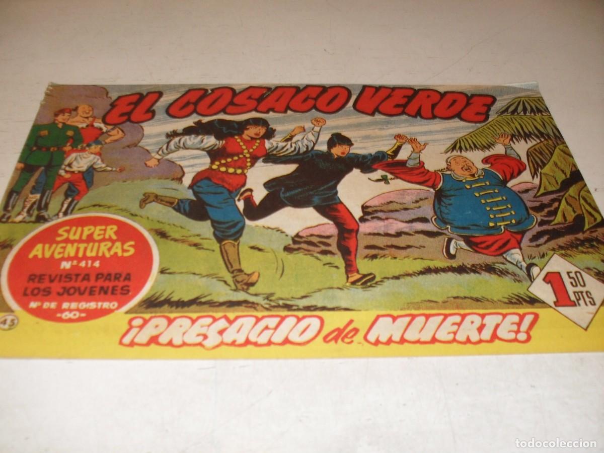 Tebeos: EL COSACO VERDE,ORIGINAL,N&ordm; 45,PRESAGIO DE MUERTE&iexcl;&iexcl;,DE VICTOR MORA,DE 144.BRUGUERA,1960