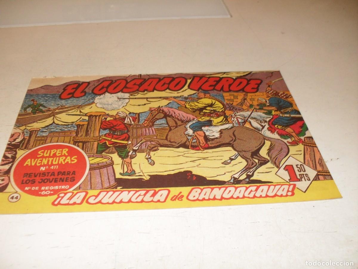 Tebeos: EL COSACO VERDE,ORIGINAL,N&ordm; 44,LA JUNGLA DE BANDAGAVA&iexcl;&iexcl;,DE VICTOR MORA,DE 144.BRUGUERA,1960