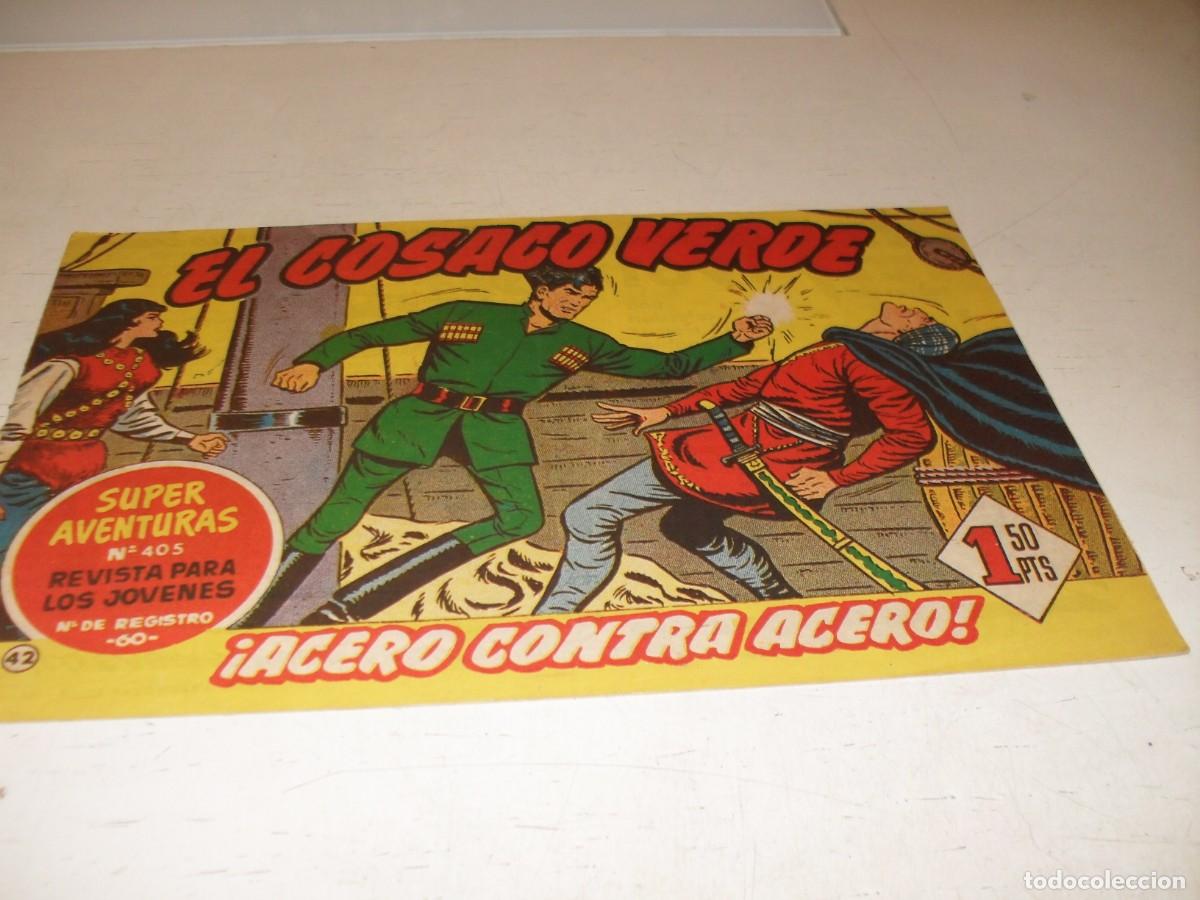 Tebeos: EL COSACO VERDE,ORIGINAL,N&ordm; 42,ACERO CONTRA ACERO&iexcl;&iexcl;,DE VICTOR MORA,DE 144.BRUGUERA,1960