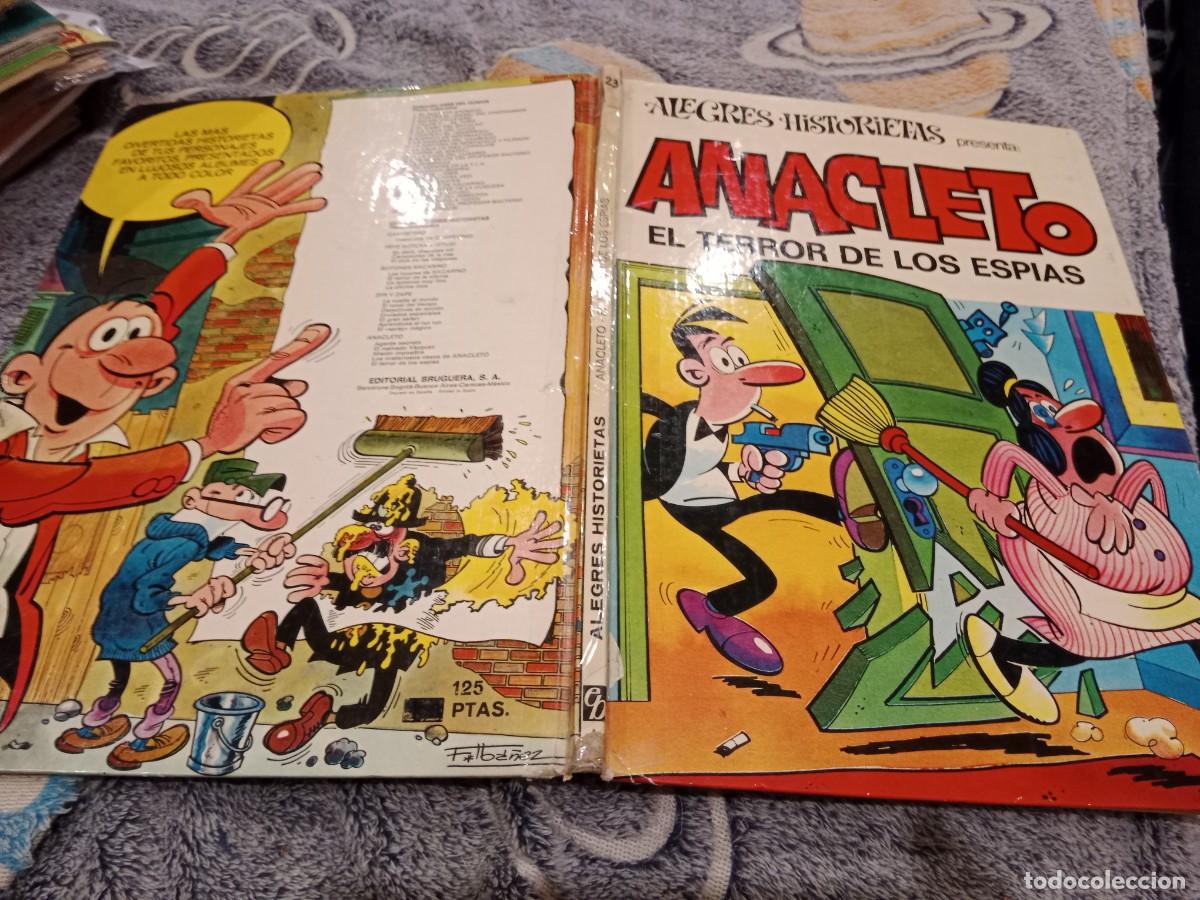 Tebeos: ALEGRES HISTORIETAS N&ordm;23 ANACLETO EL TERROR DE LOS ESPIAS - EDITORIAL BRUGUERA 1&ordf; ED 1973
