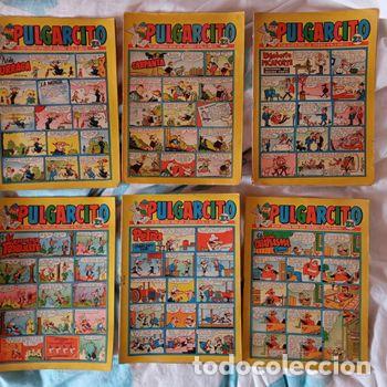 Tebeos: RESERVADO. 6 Pulgarcito n&uacute;mros 1504, 1509, 1525, 1563, 1569 y 1585