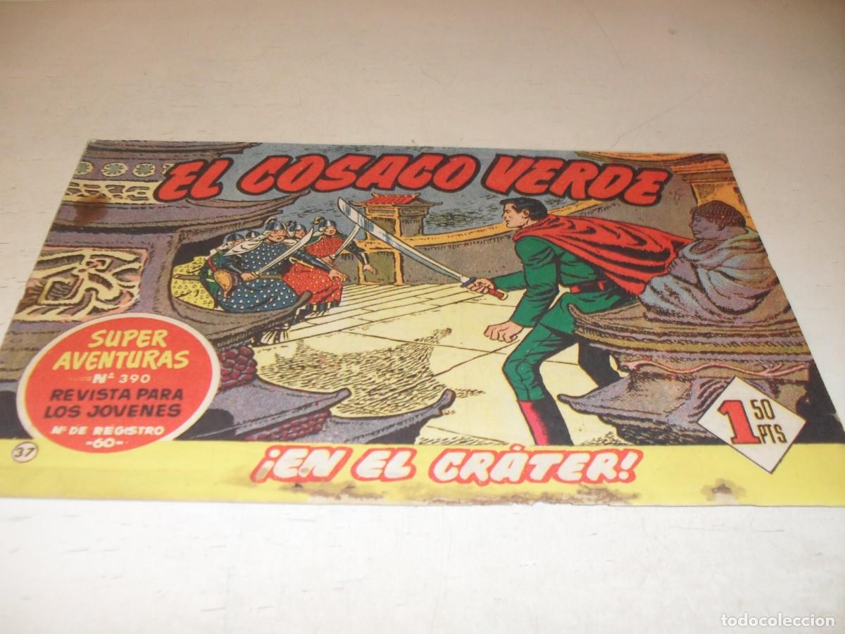 Tebeos: EL COSACO VERDE,ORIGINAL,N&ordm; 37,EN EL CRATER&iexcl;&iexcl;,DE VICTOR MORA,DE 144.BRUGUERA,1960