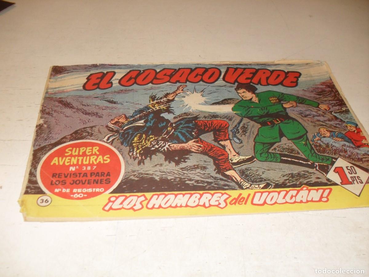 Tebeos: EL COSACO VERDE,ORIGINAL,N&ordm; 36,LOS HOMBRES DEL VOLCAN&iexcl;&iexcl;,DE VICTOR MORA,DE 144.BRUGUERA,1960