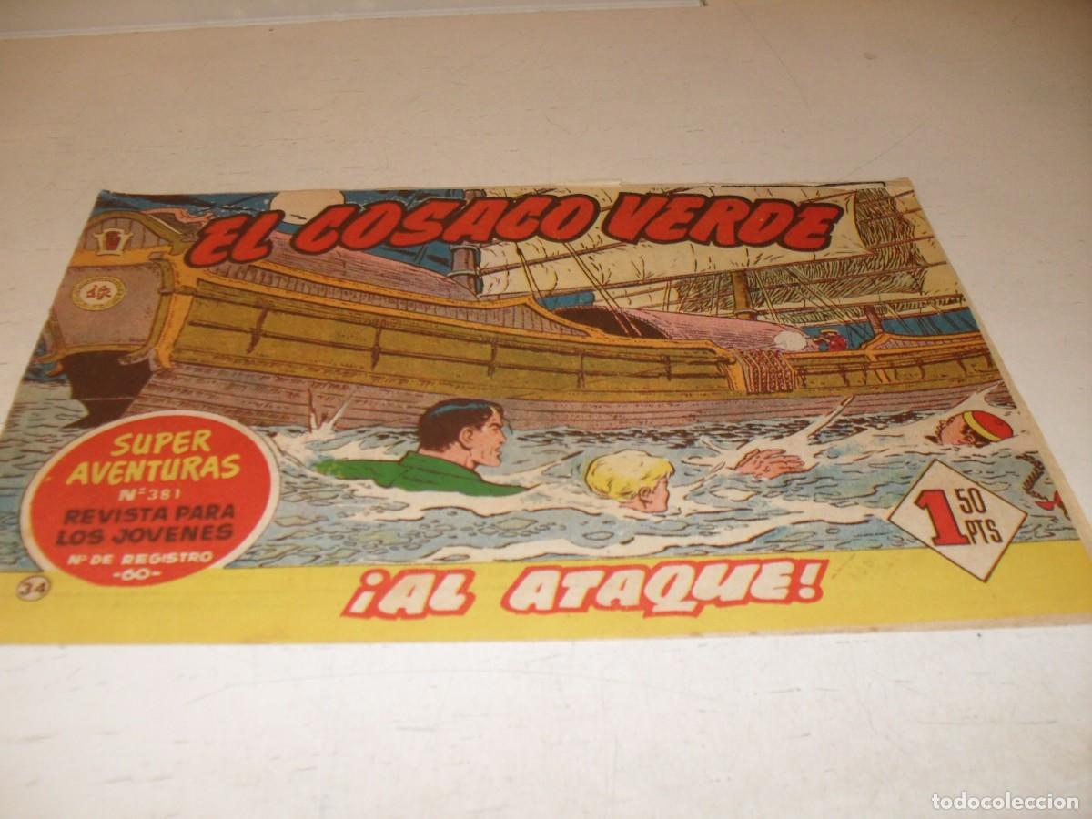 Tebeos: EL COSACO VERDE,ORIGINAL,N&ordm; 34,AL ATAQUE&iexcl;&iexcl;,DE VICTOR MORA,DE 144.BRUGUERA,1960