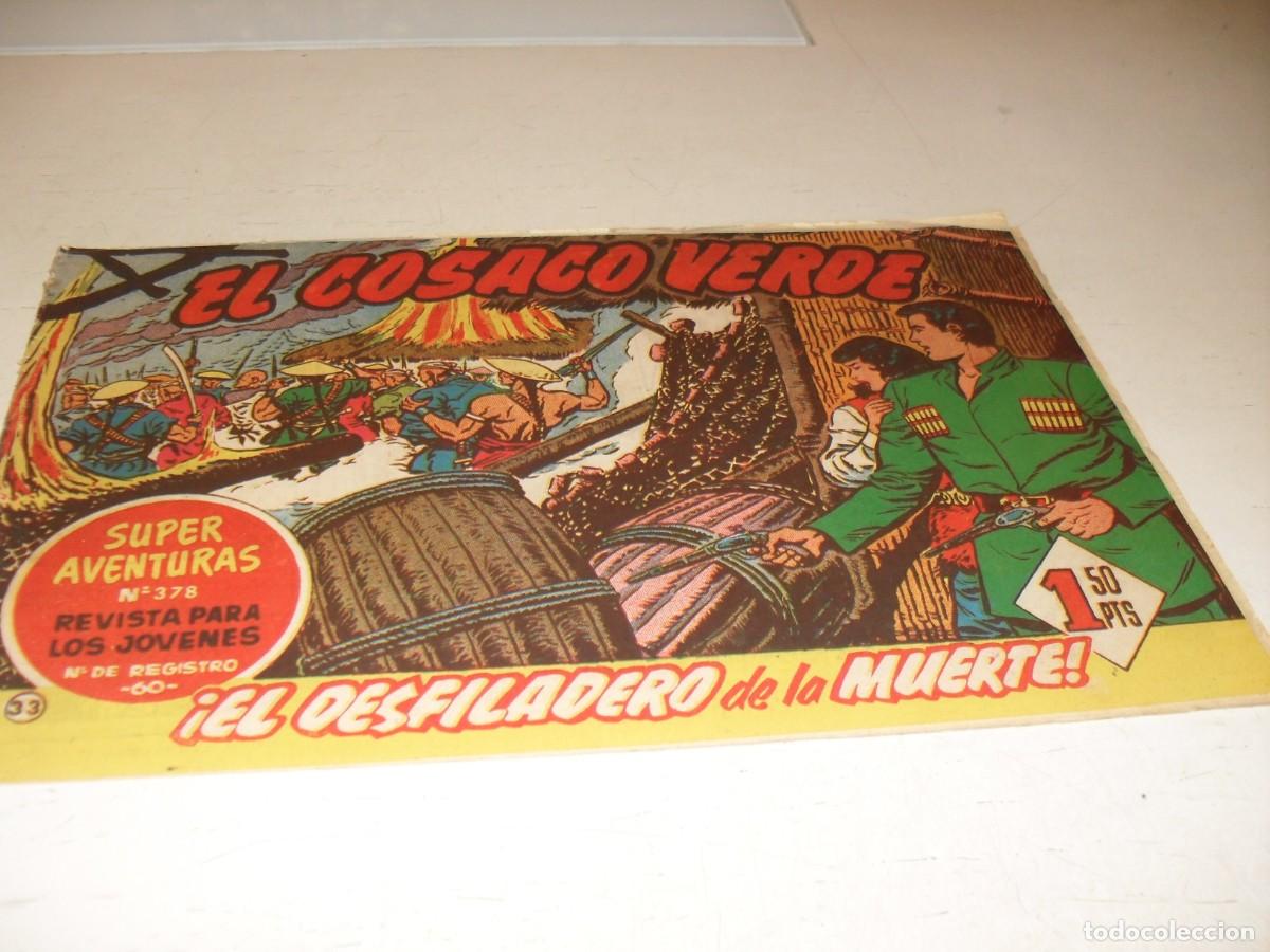 Tebeos: EL COSACO VERDE,ORIGINAL,N&ordm; 33,EL DESFILADERO DE LA MUERTE&iexcl;&iexcl;,DE VICTOR MORA,DE 144.BRUGUERA,1960