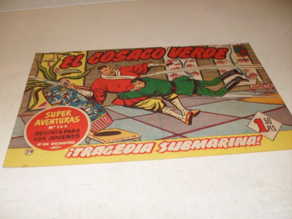 Tebeos: EL COSACO VERDE,ORIGINAL,N&ordm; 29,TRAGEDIA SUBMARINA&iexcl;&iexcl;,DE VICTOR MORA,DE 144.BRUGUERA,1960