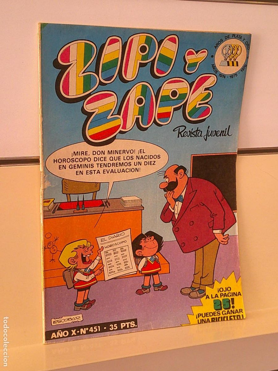 Tebeos: ZIPI Y ZAPE N&ordm; 451 - BRUGUERA