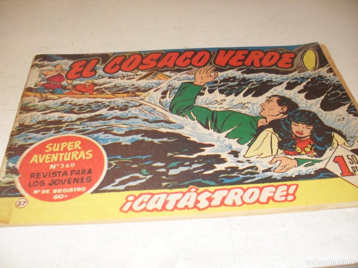 Tebeos: EL COSACO VERDE,ORIGINAL,N&ordm; 27,CATASTROFE&iexcl;&iexcl;,DE VICTOR MORA,DE 144.BRUGUERA,1960