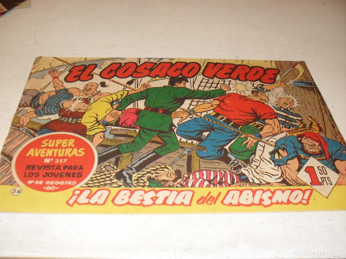 Tebeos: EL COSACO VERDE,ORIGINAL,N&ordm; 26,LA BESTIA DEL ABISMO&iexcl;&iexcl;,DE VICTOR MORA,DE 144.BRUGUERA,1960