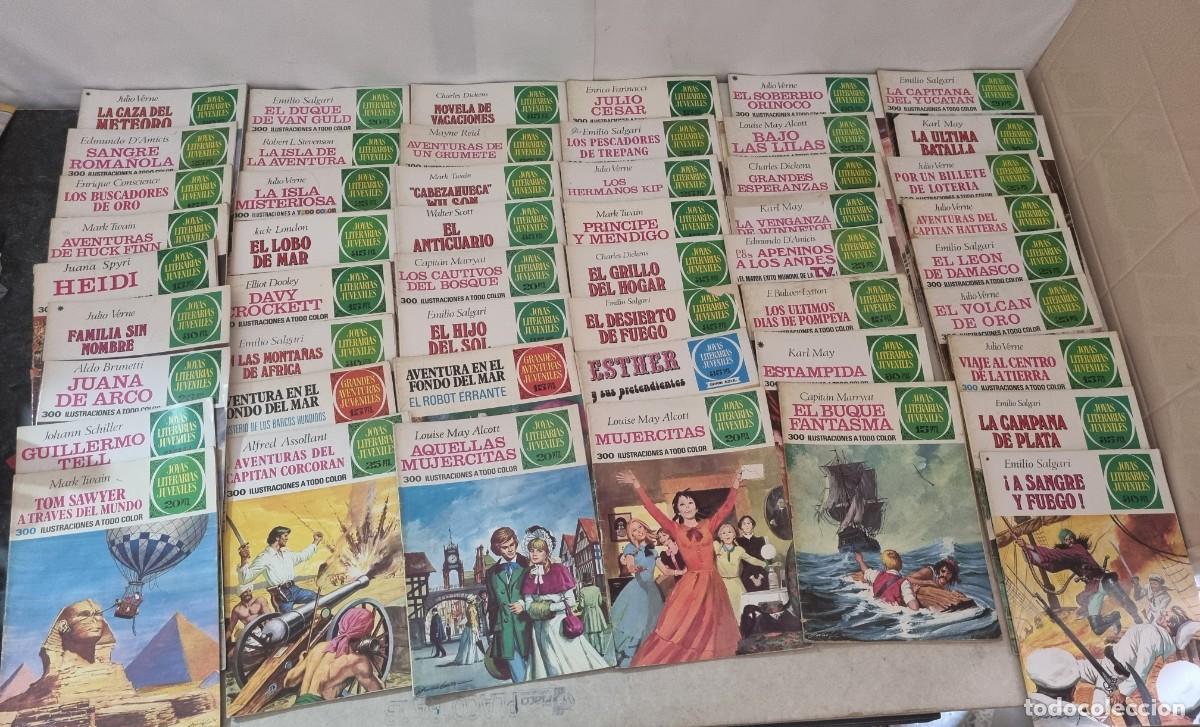 Tebeos: Lote de 50 c&oacute;mics t&iacute;tulos variados Joyas literarias juveniles.