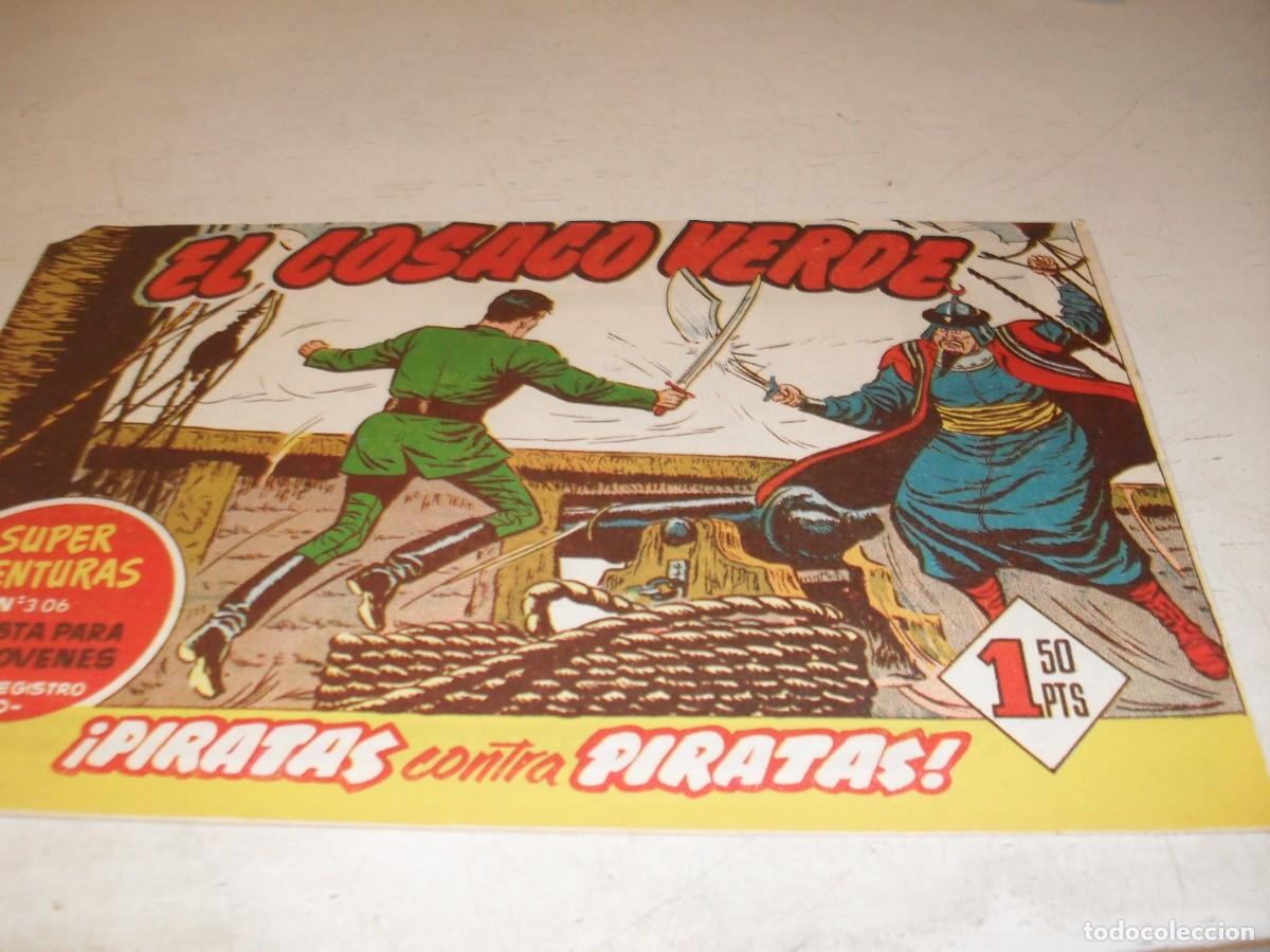Tebeos: EL COSACO VERDE,ORIGINAL,N&ordm; 9,PIRATAS CONTRA PIRATAS&iexcl;&iexcl;,DE VICTOR MORA,DE 144.BRUGUERA,1960