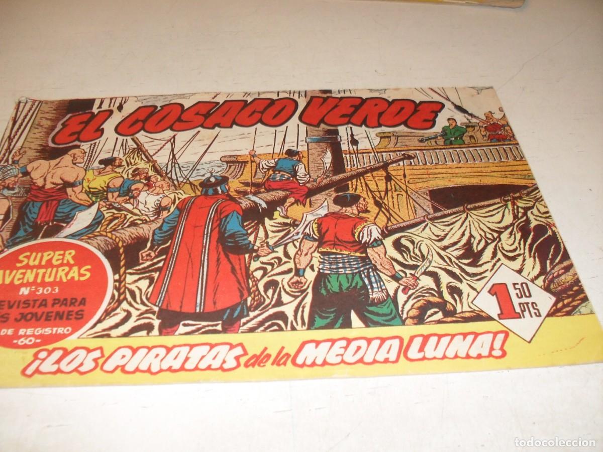 Tebeos: EL COSACO VERDE,ORIGINAL,N&ordm; 8,LOS PIRATAS DE LA MEDIA LUNA&iexcl;&iexcl;,DE VICTOR MORA,DE 144.BRUGUERA,1960