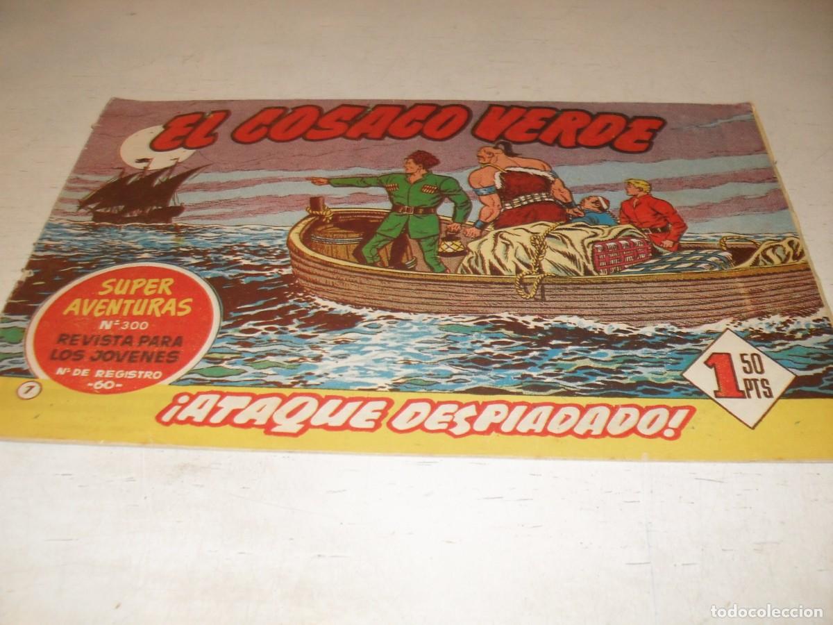 Tebeos: EL COSACO VERDE,ORIGINAL,N&ordm; 7,ATAQUE DESPIADADO&iexcl;&iexcl;,DE VICTOR MORA,DE 144.BRUGUERA,1960