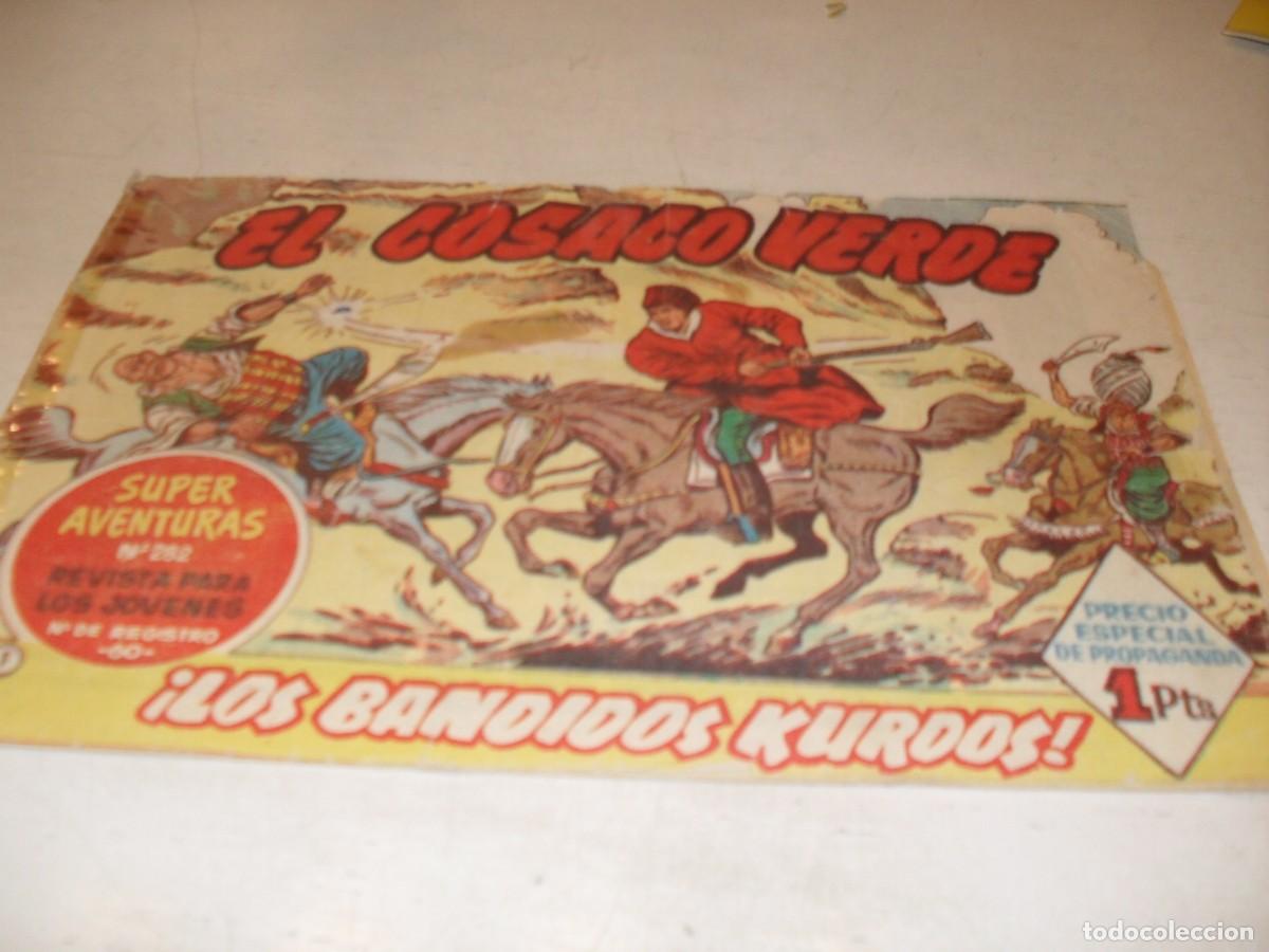 Tebeos: EL COSACO VERDE,ORIGINAL,N&ordm; 1,EL 1&ordm;,LOS BANDIDOS KURDOS&iexcl;,DE VICTOR MORA,DE 144.BRUGUERA,1960