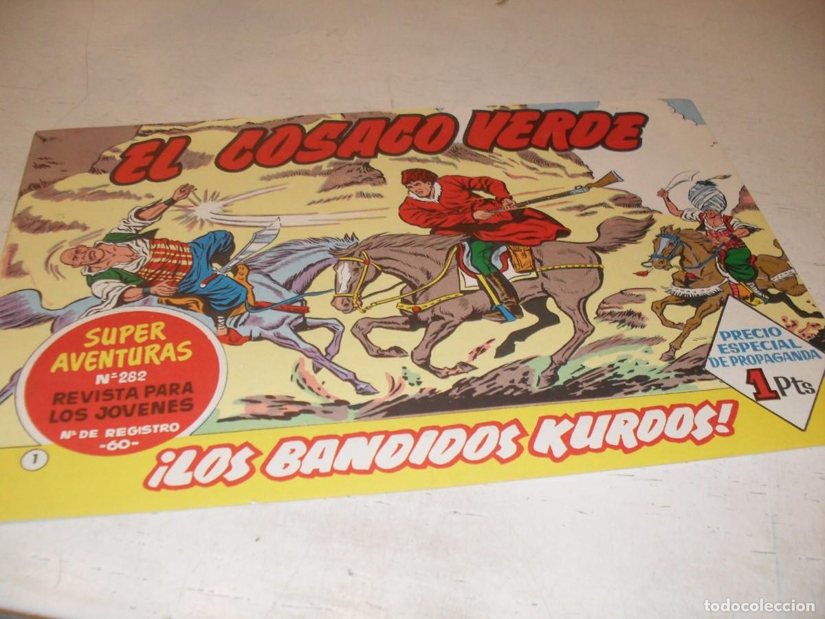 Tebeos: EL COSACO VERDE,FACSIMIL,N&ordm; 1,EL 1&ordm;,LOS BANDIDOS KURDOS&iexcl;,DE V MORA,IMPECABLE,DE 144.BRUGUERA,1960