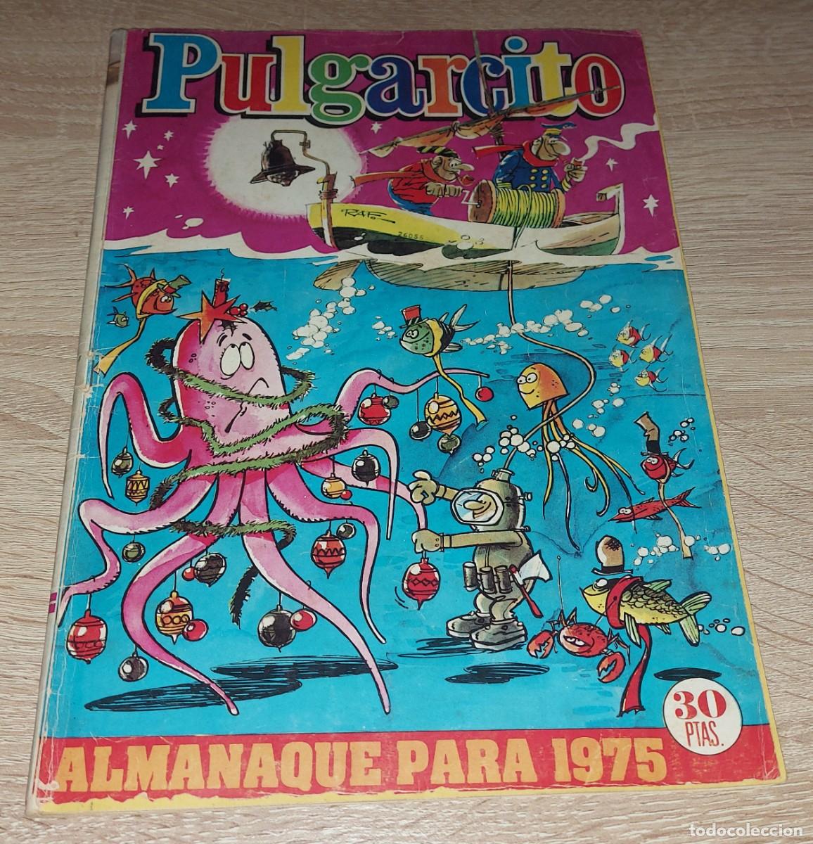 Tebeos: PULGARCITO ALMANAQUE 1975 SHERIFF KING todo es posible en Navidad Bruguera