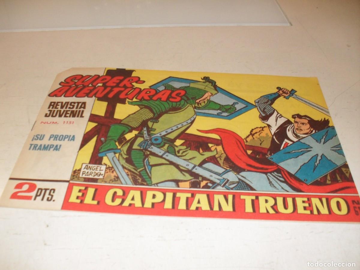 Tebeos: EL CAPITAN TRUENO 617,ULTIMOS N&ordm;,ORIGINAL,SU PROPIA TRAMPA&iexcl;&iexcl;,DE 618.BRUGUERA,1956